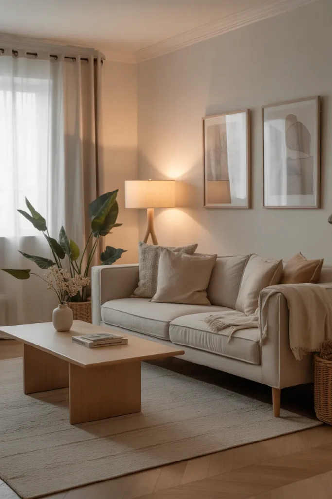 Cozy Living Room with Minimal Décor