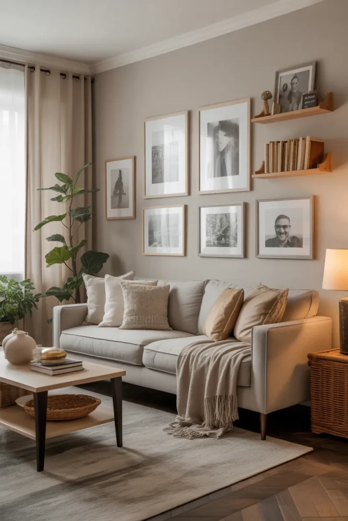 Cozy Living Room with Personal Decor