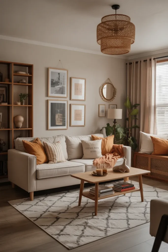 Cozy Living Room with Personal Touches