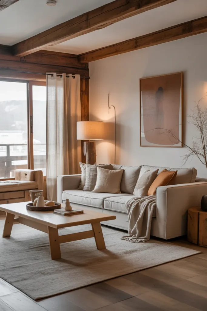 Cozy Modern Rustic Living Room