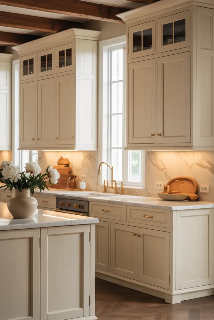 Cream Cabinets for Warm Elegance