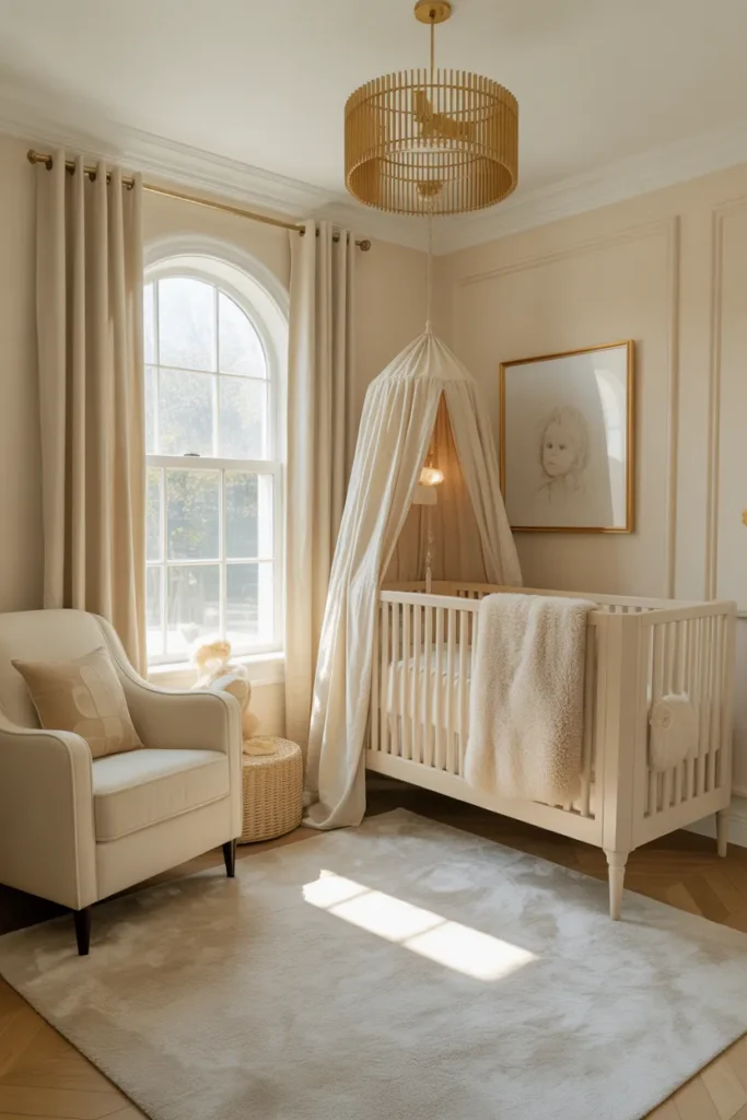 Cream and Gold Elegant Nursery