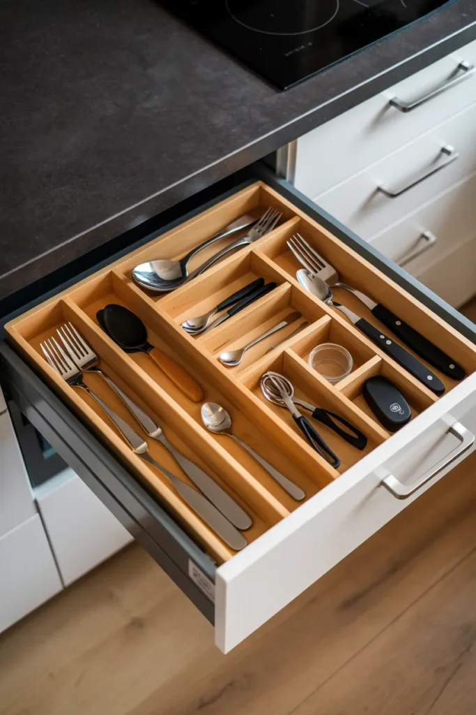 Drawer Dividers for Organized Utensils