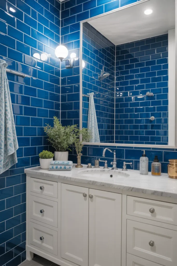 Electric Blue Tiles for High-Impact Energy