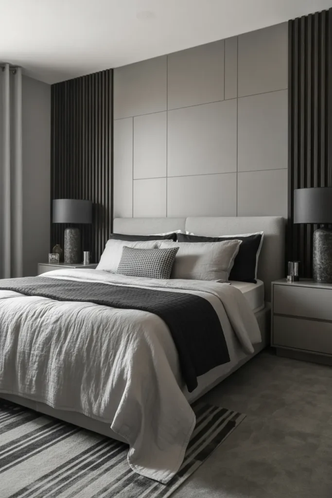 Elegant Monochrome Bedroom Design