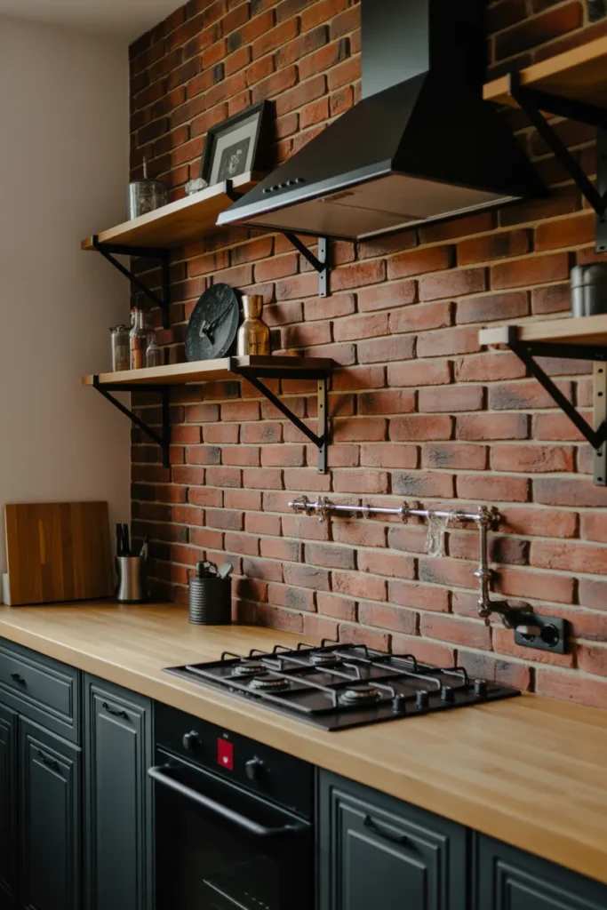 Exposed Brick with Industrial Accents