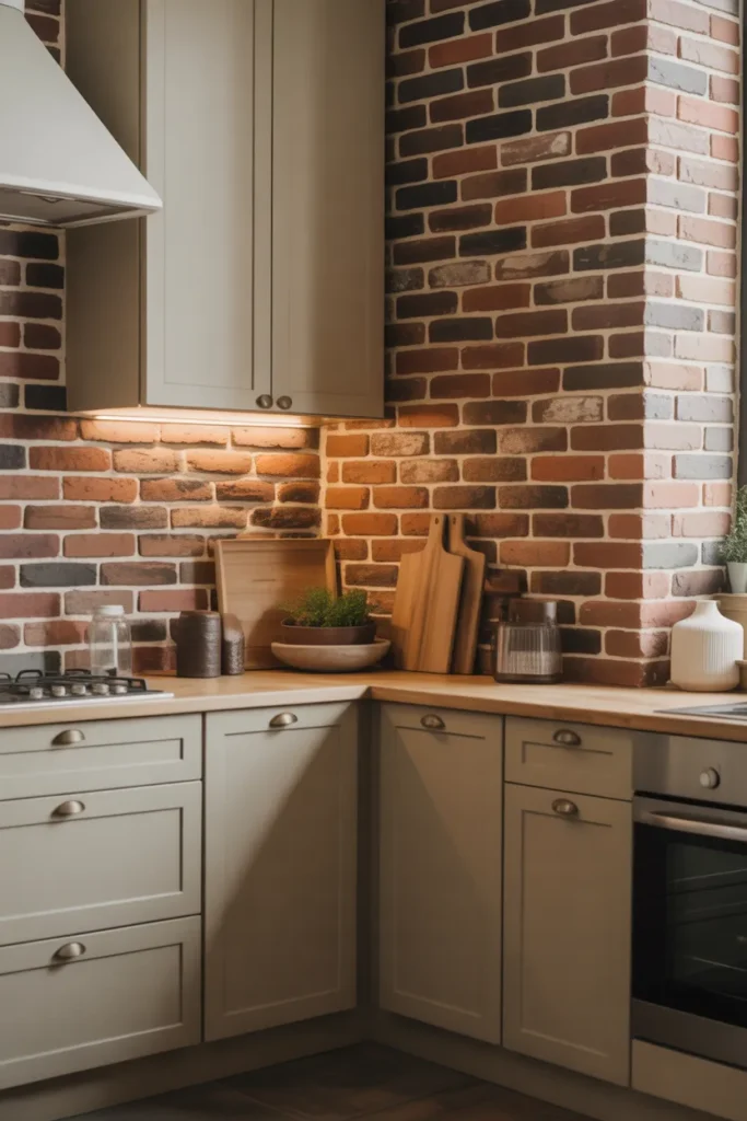 Exposed Brick with Neutral Modern Touches