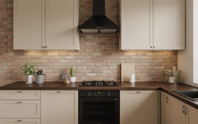 Exposed Brick with Neutral Modern Touches,