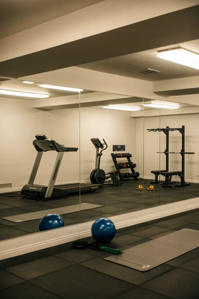 Fitness Zone with Cardio and Strength Equipment