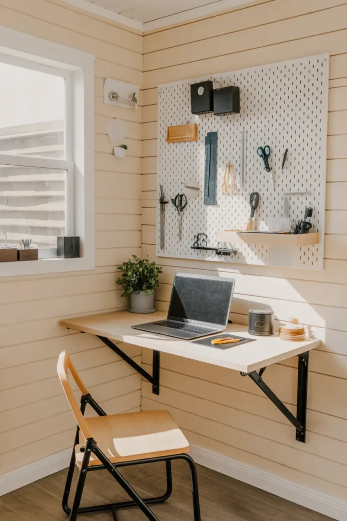 Fold-Down Craft Table