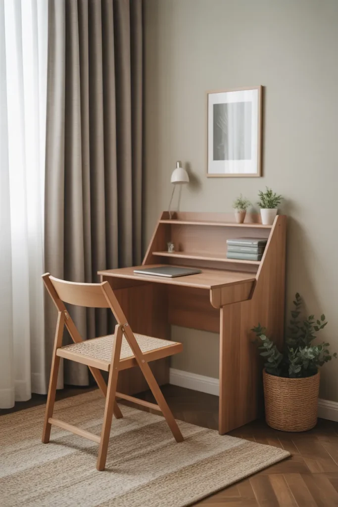 Foldable Desk with Minimalist Chair