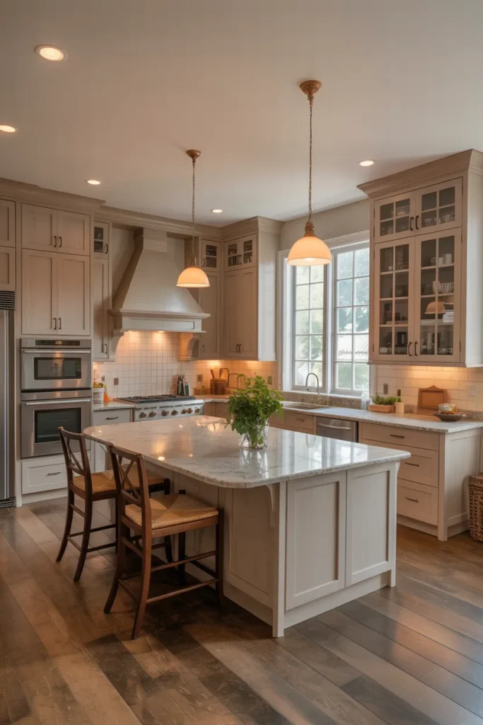 G-Shaped Kitchen for Extra Storage