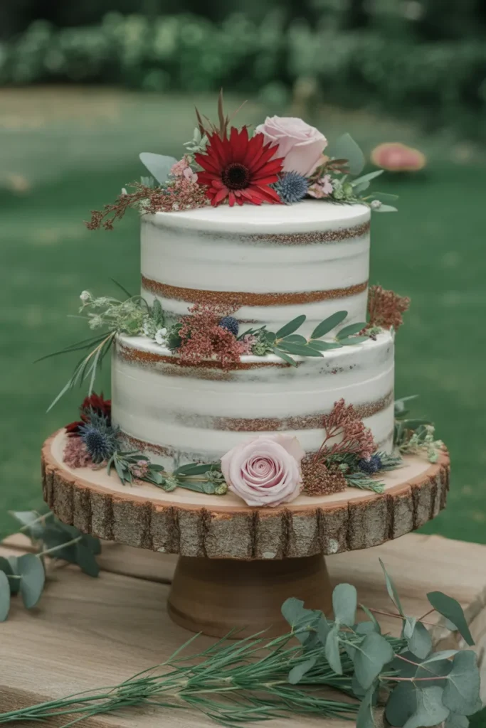 Garden-Inspired Wedding Cake Display