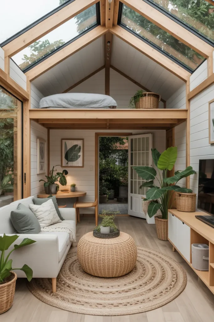 Garden Room with Loft Storage