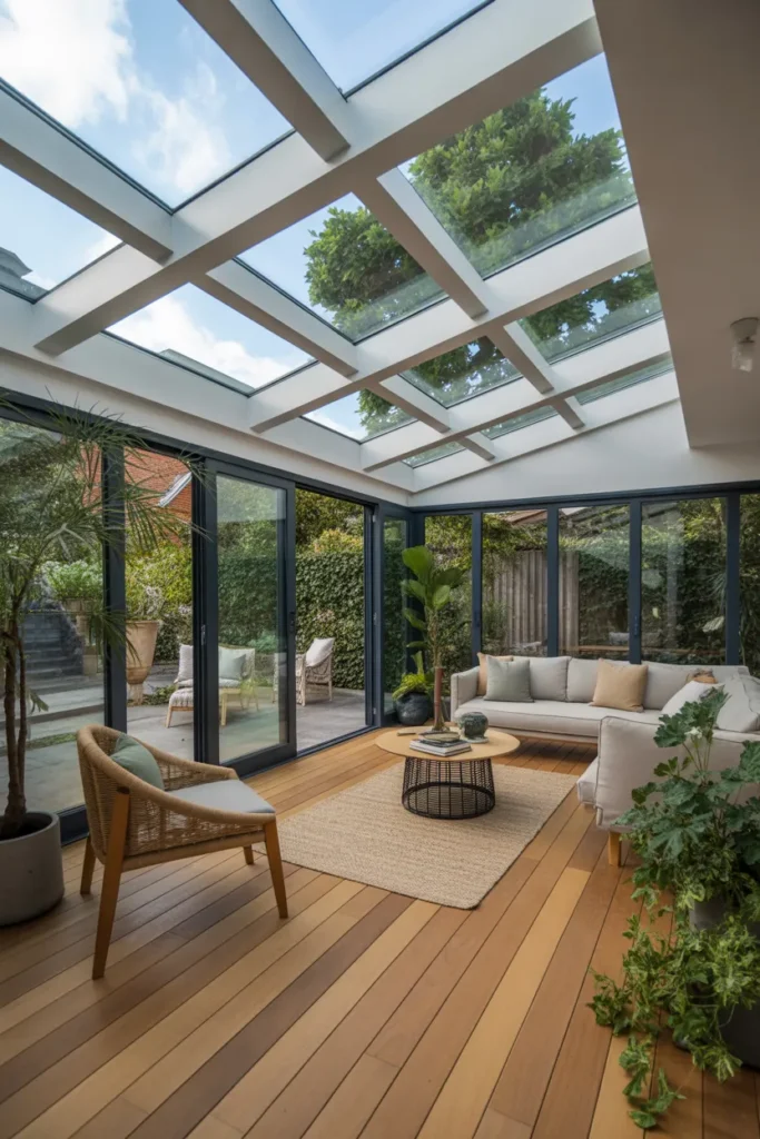 Garden Room with Skylights