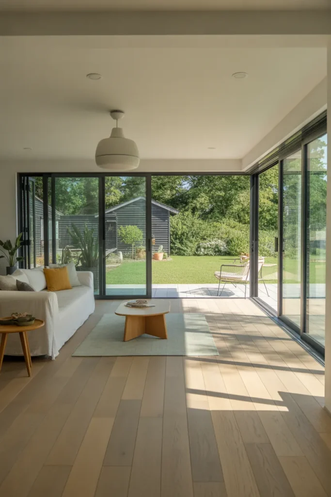 Garden Room with Wraparound Windows