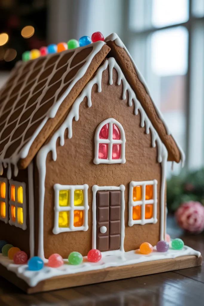 Gingerbread House with Candy Stained Glass