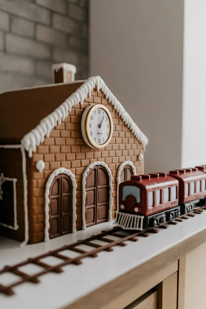 Gingerbread Train Station