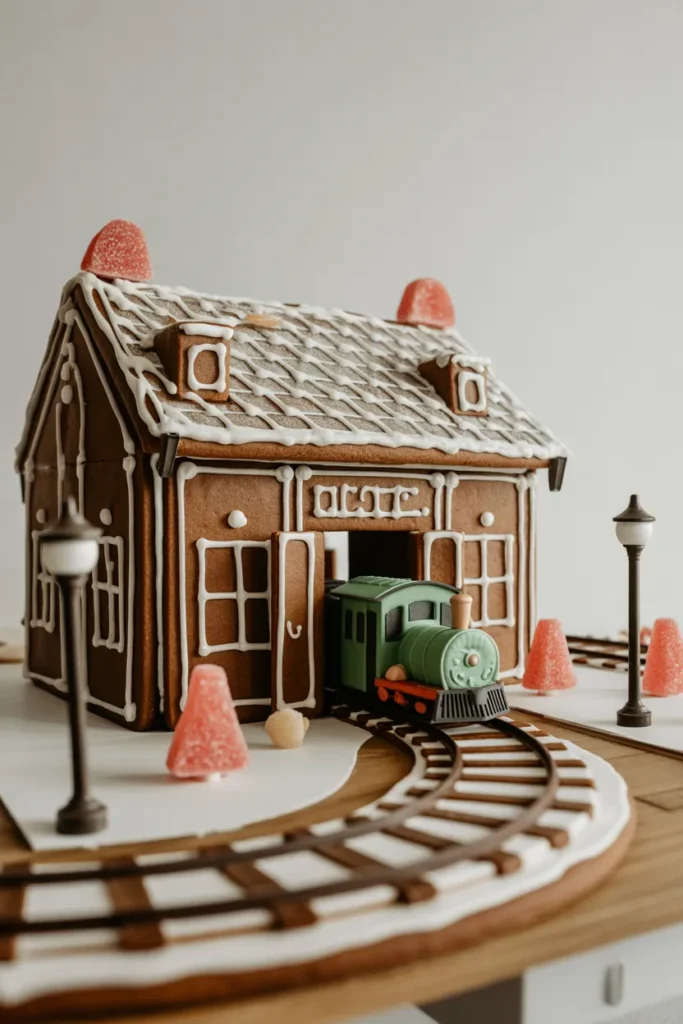 Gingerbread Train Station