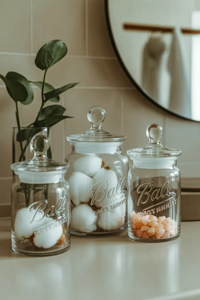 Glass Apothecary Jars for Stylish Storage