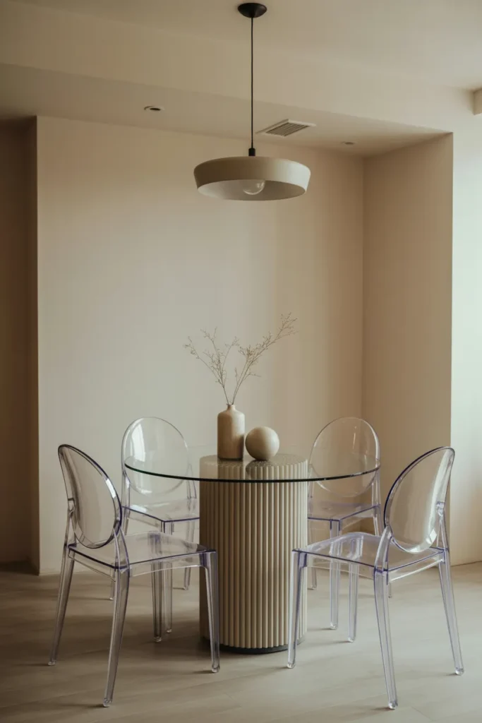 Glass Dining Table for an Airy Look