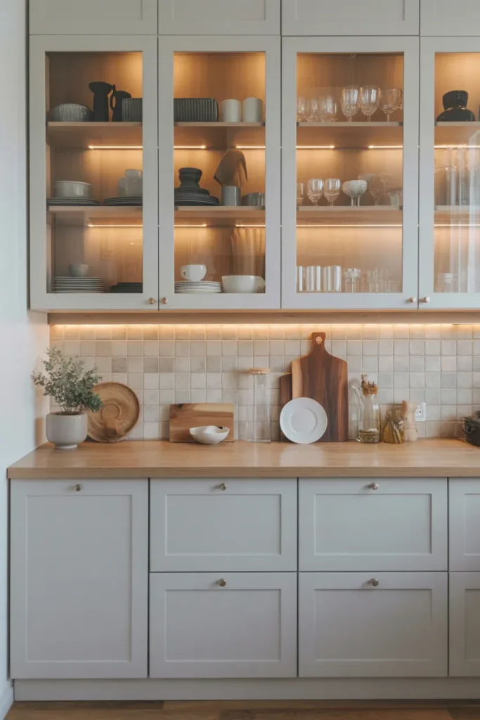 Glass-Front Cabinets for Display