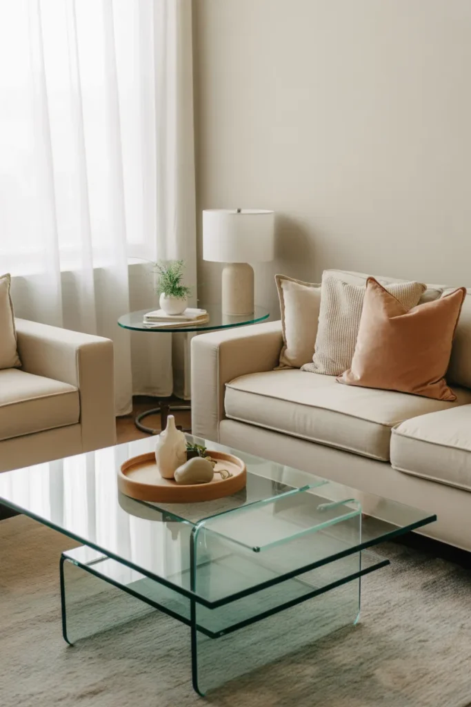 Glass Furniture for Visual Lightness