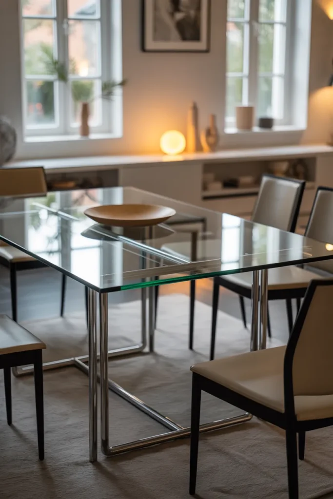 Glass-Top Dining Tables