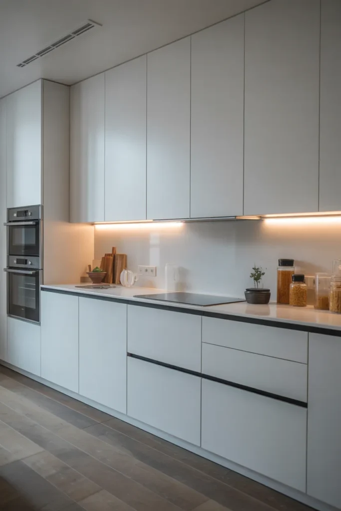 Handleless Cabinets for a Sleek Look