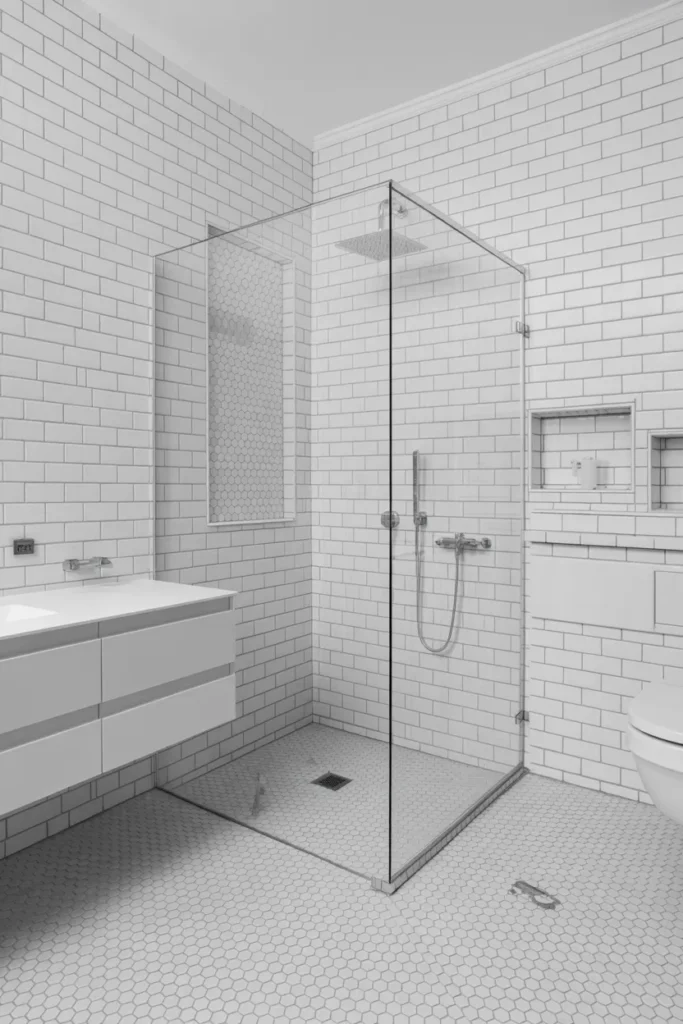 Hexagon Mosaic Floor Tiles