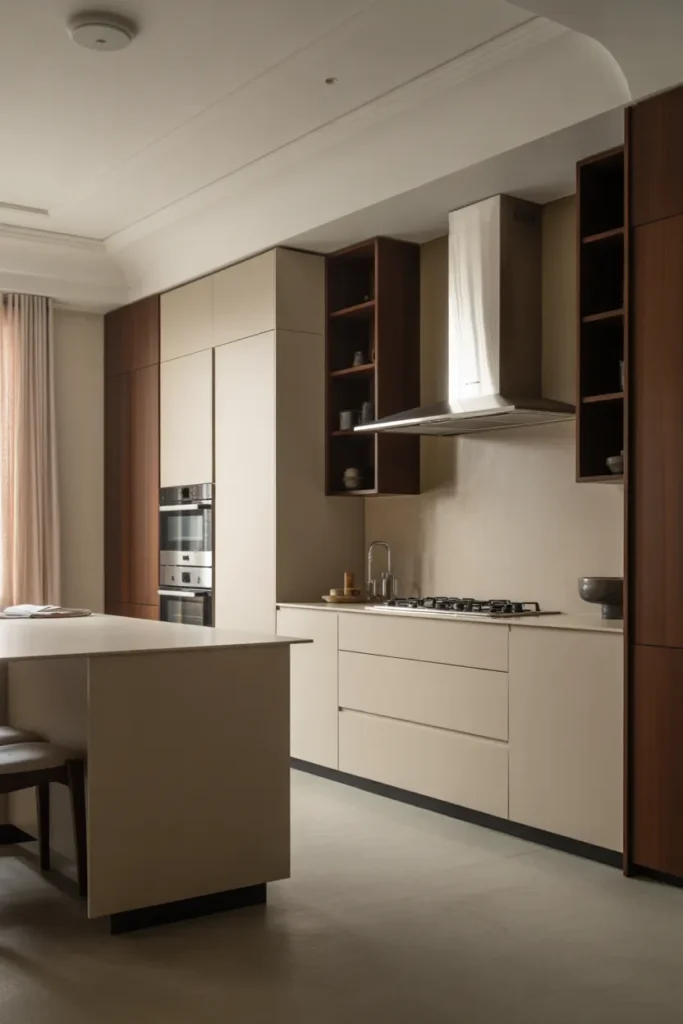 High-End Kitchen with Floor-to-Ceiling Cabinets