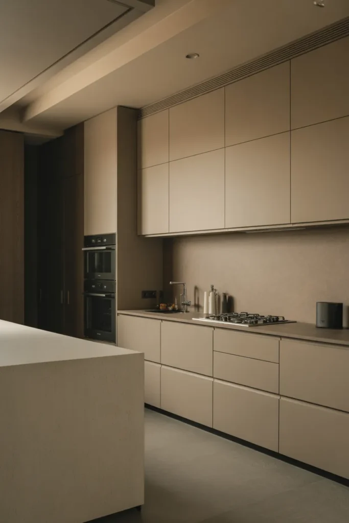 High-End Kitchen with Matte Finishes