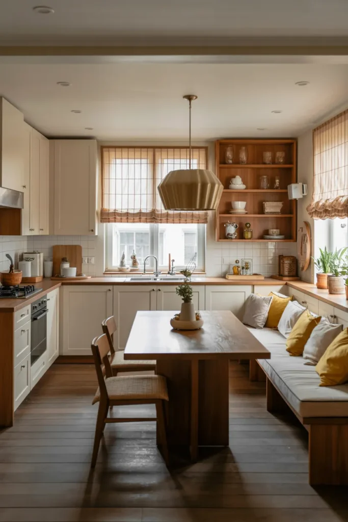Kitchen with Built-In Banquette Seating