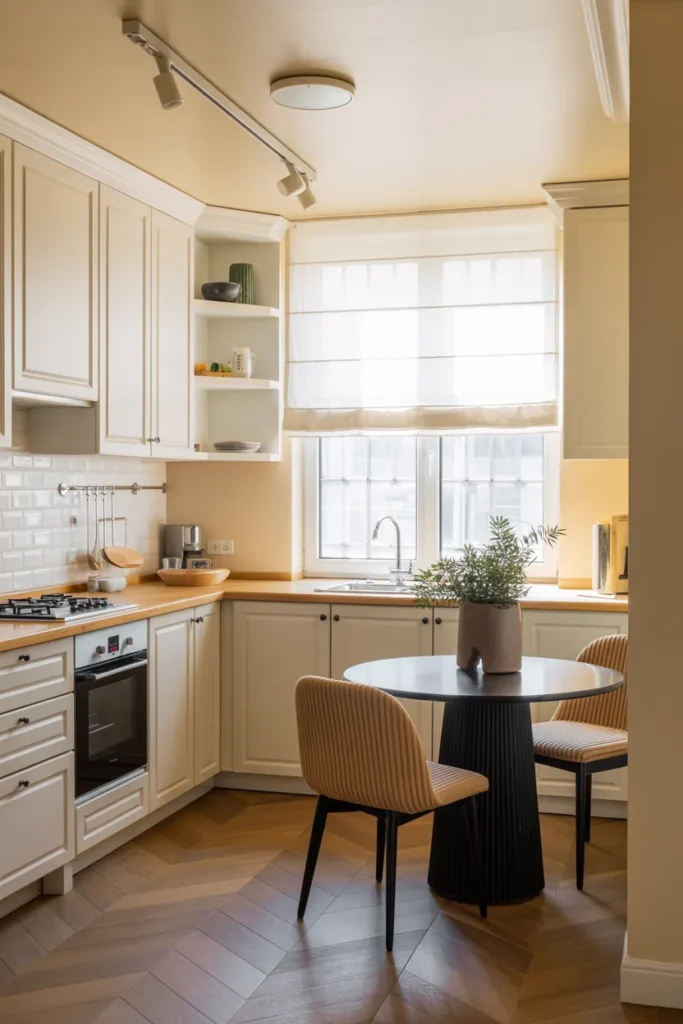 L-Shaped Kitchen with Breakfast Nook