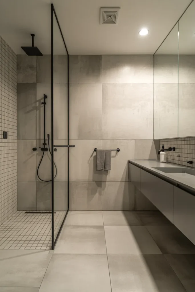 Large-Format Concrete-Look Tiles