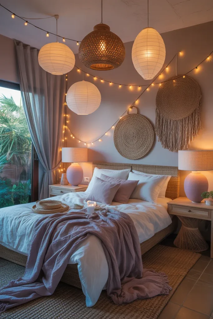 Lavender Boho Layered Lighting