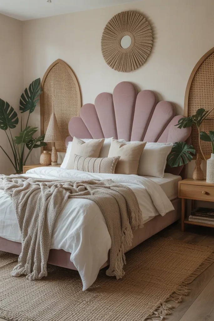 Lavender Boho Statement Headboard