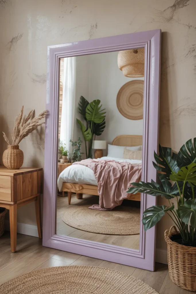 Lavender Boho Statement Mirror