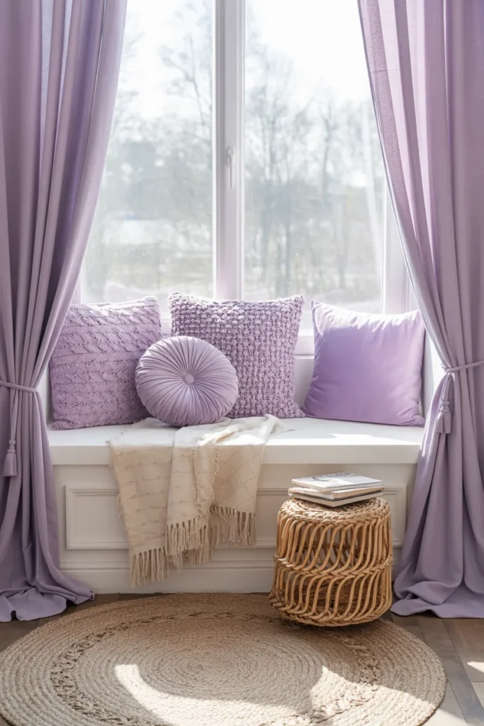 Lavender Boho Window Nook