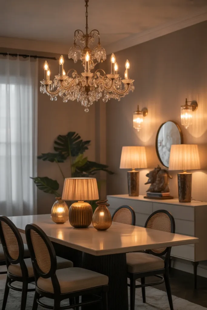 Layered Lighting for Cozy Elegance