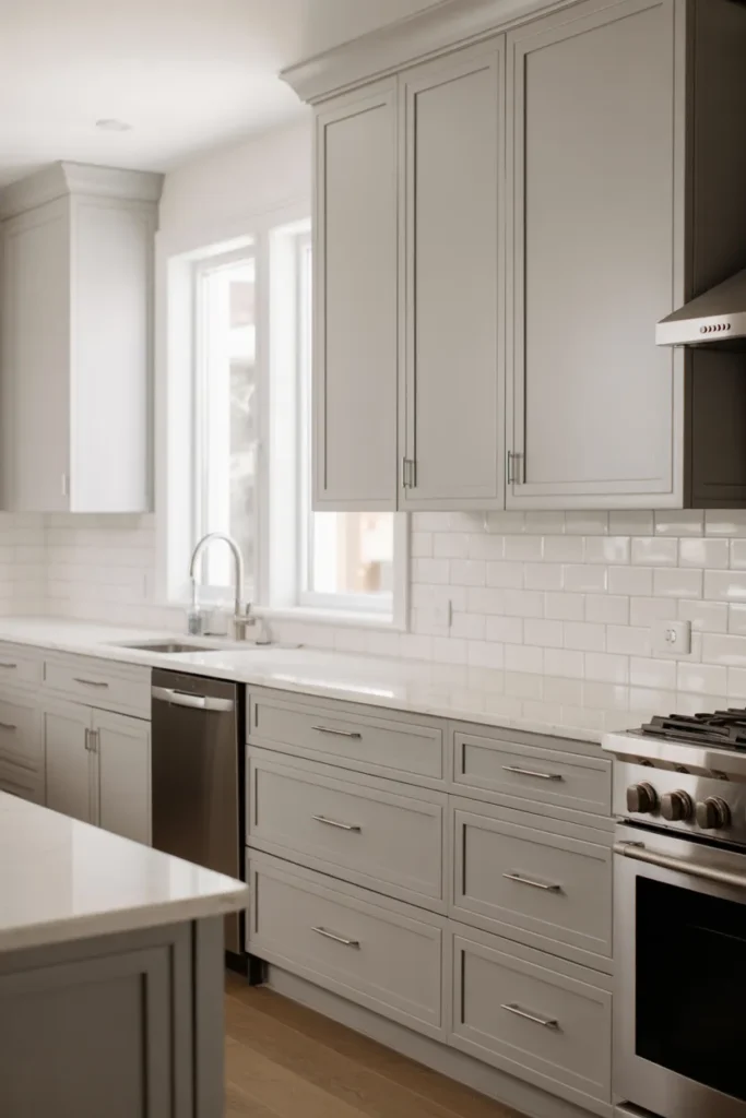 Light Gray Cabinets for a Clean Contemporary Look