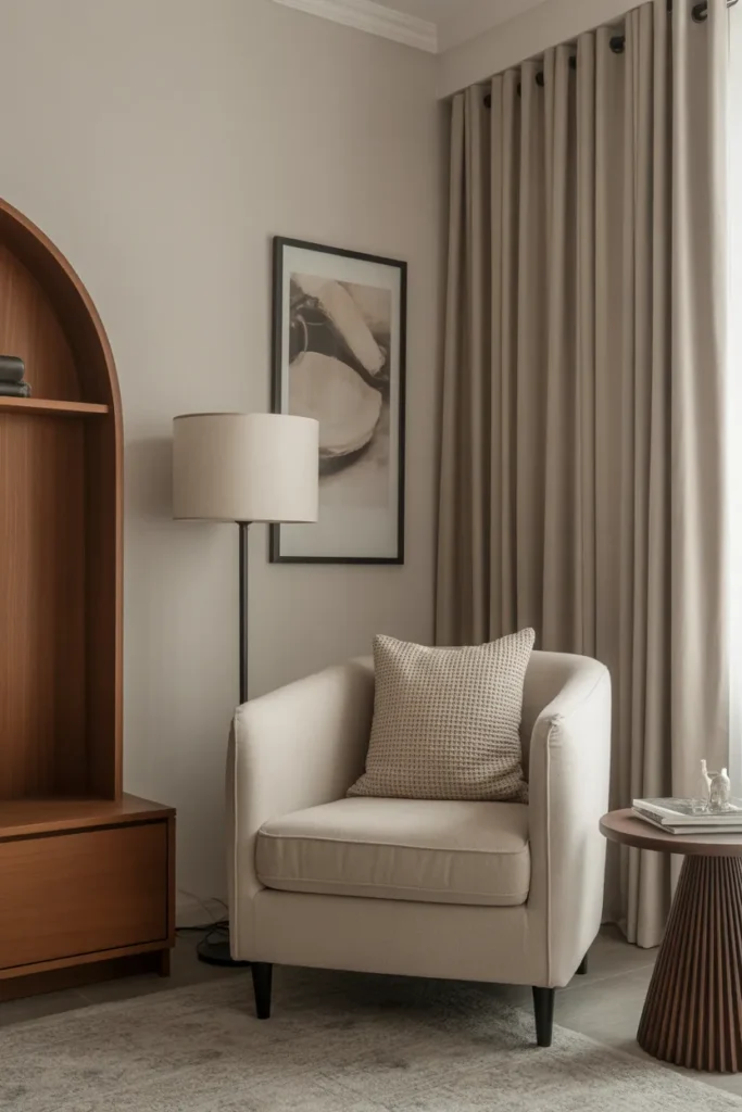Living Room with Cozy Reading Corner