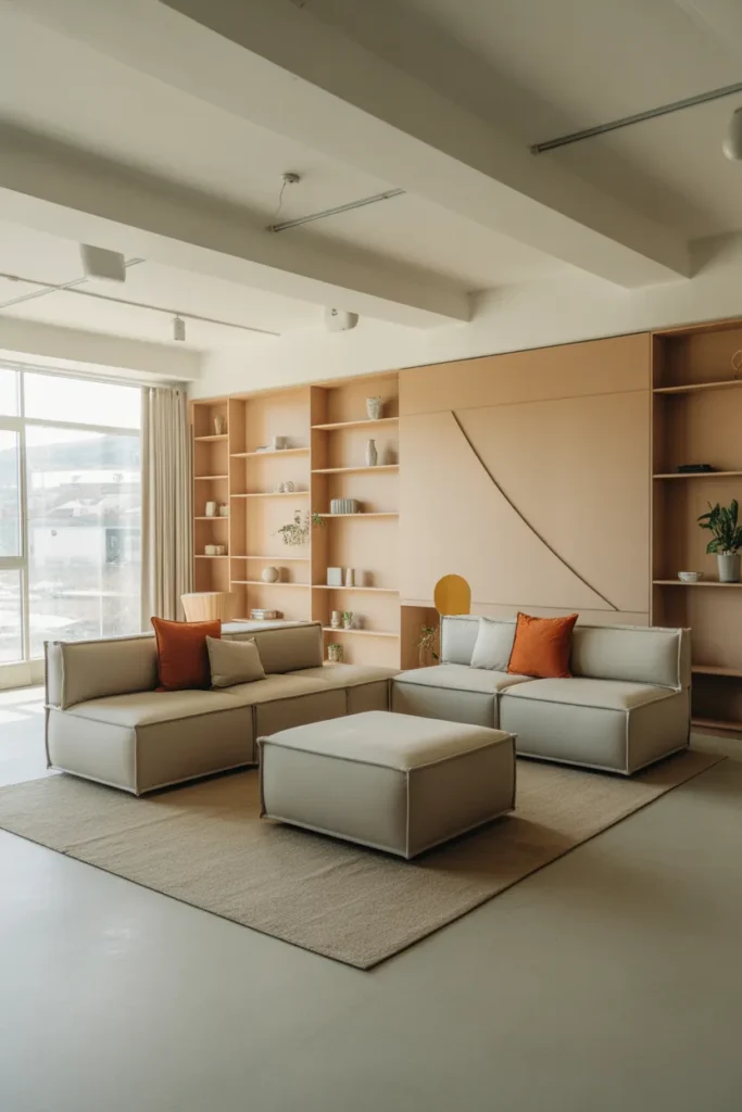 Living Room with Multi-Functional Furniture