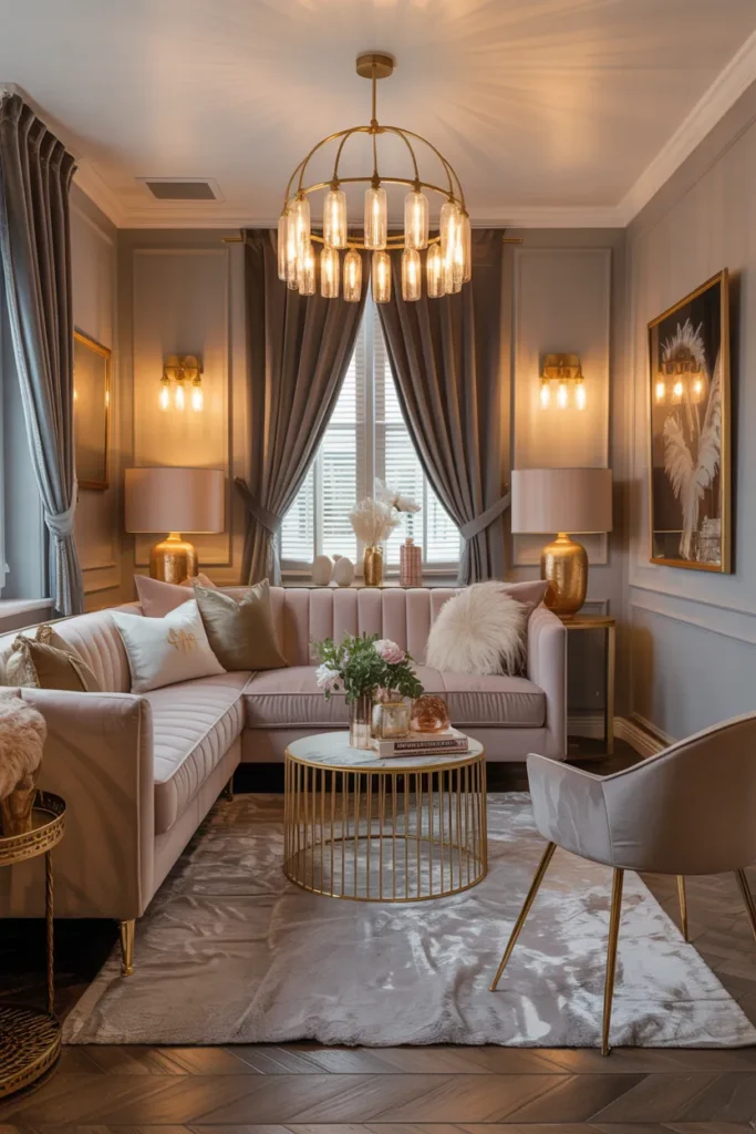 Luxury She Shed Interior with Elegant Touches