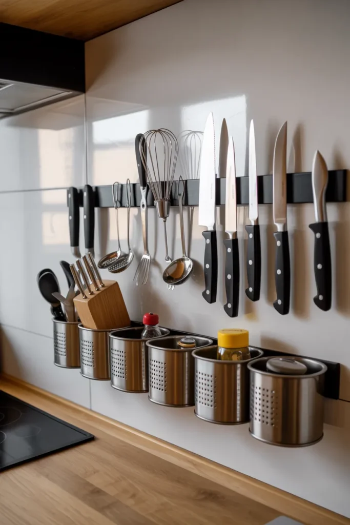 Magnetic Wall Storage for Small Tools