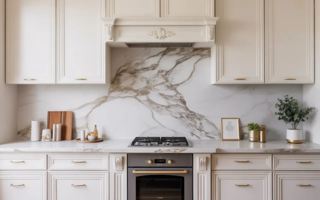 Marble Slab Backsplash,
