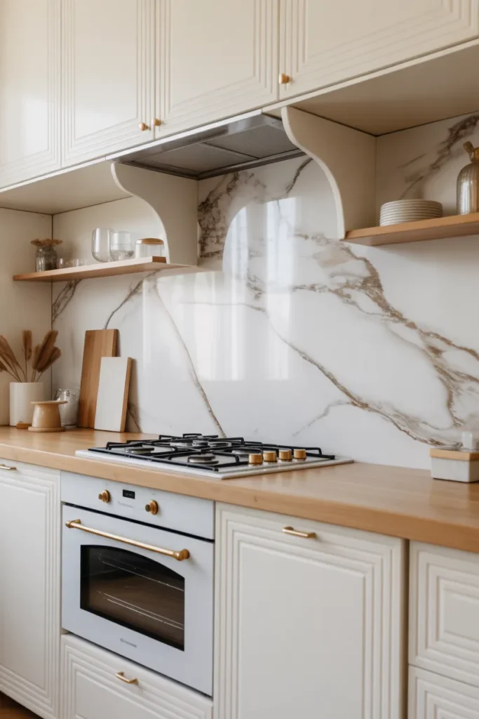 Marble Slab Backsplash