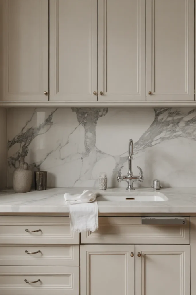 Marble Surfaces with Vintage Accents