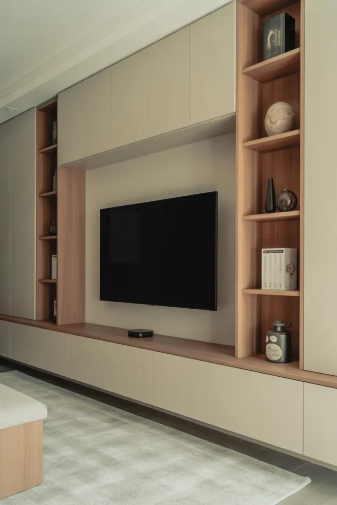 Minimalist Floating TV Wall