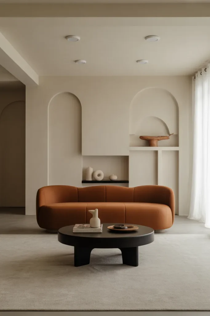 Minimalist Living Room With Statement Furniture